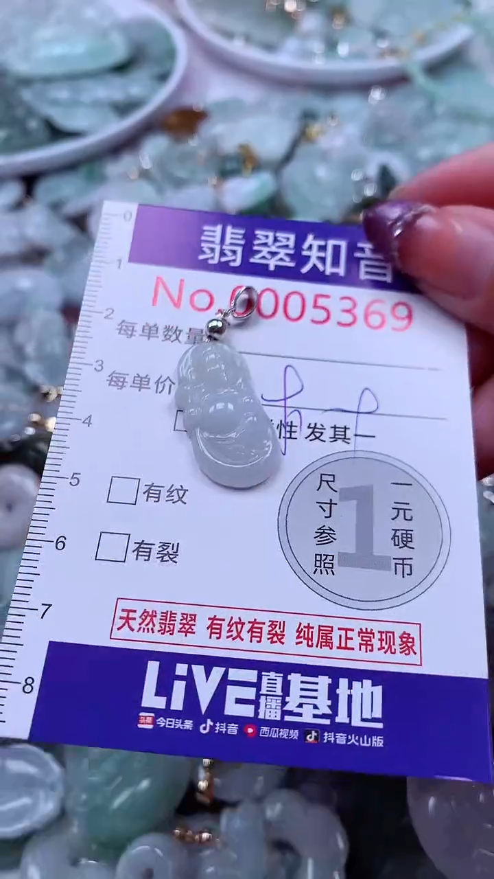 翡翠未镶嵌吊坠(不含链)5369