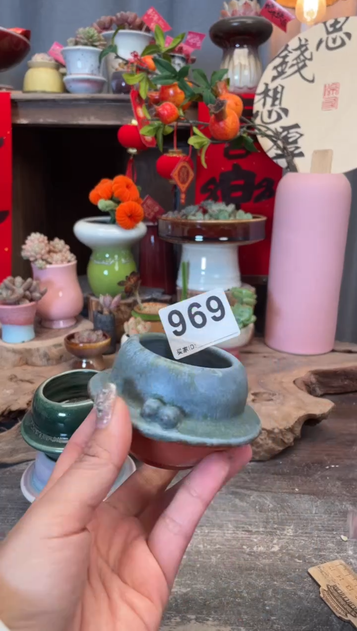 【闪购商品】摆件969知木小芳花盆