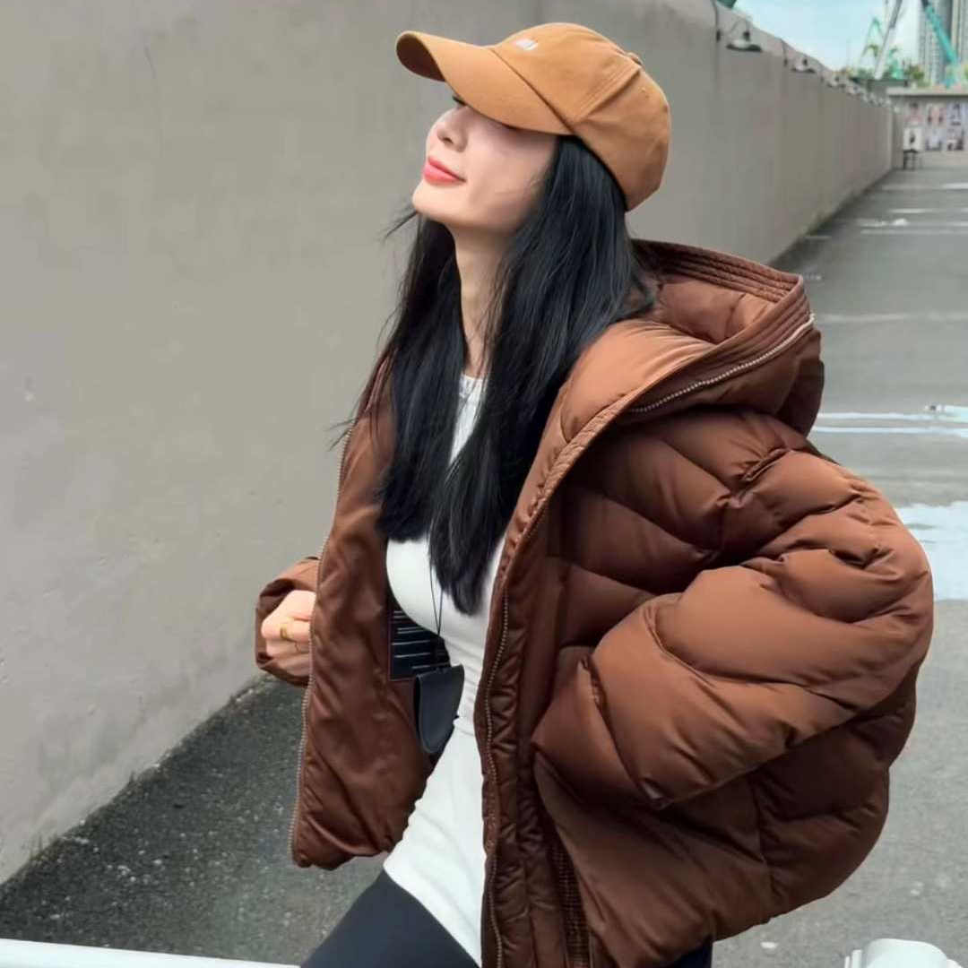 2025新款时尚洋气简约设计师90白鸭绒羽绒服外套女6209