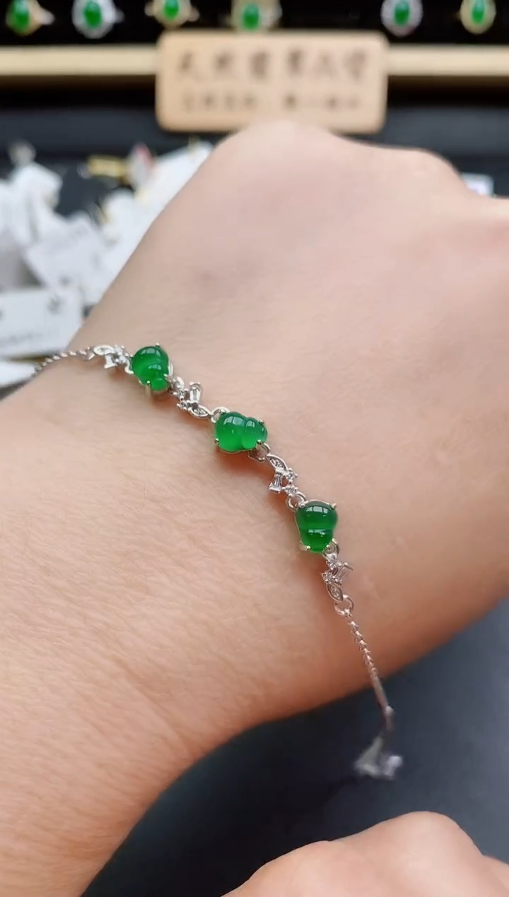 银S925镶嵌戒指翡翠1