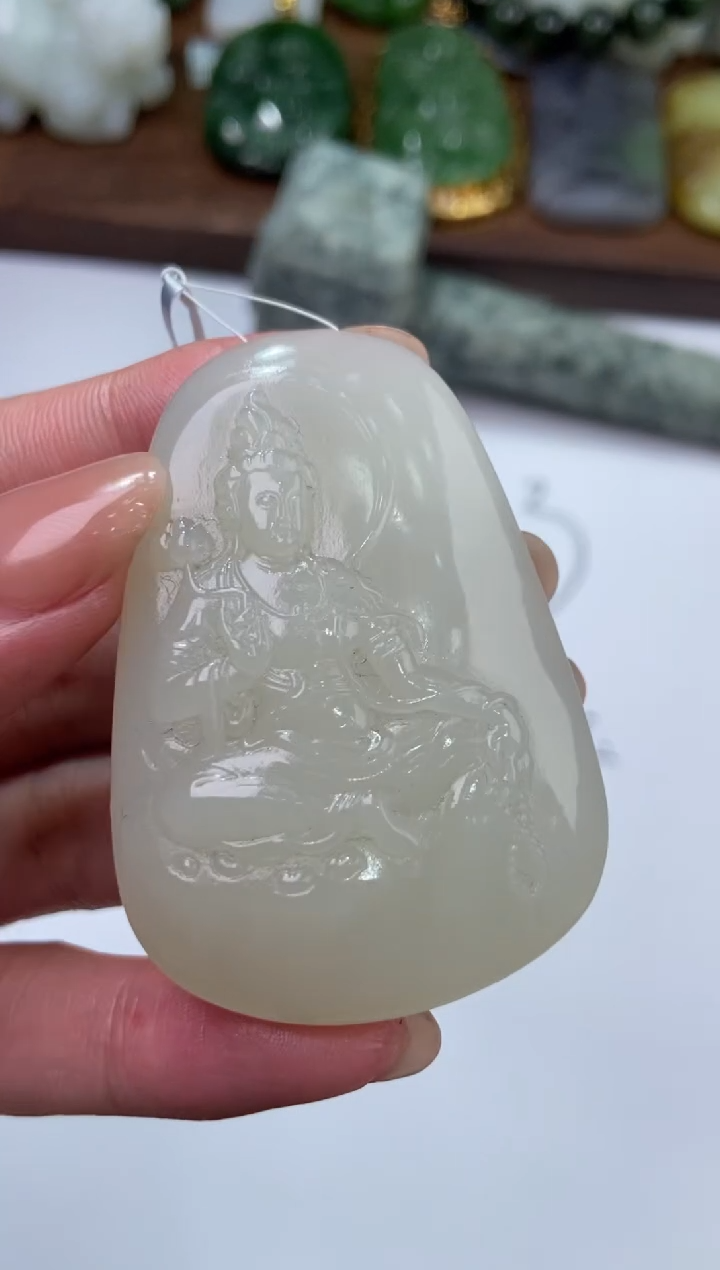 和田玉未镶嵌颈饰2203493  