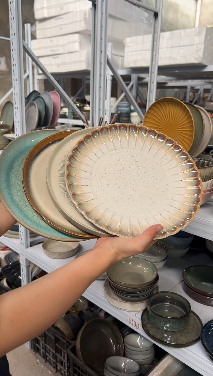 陶瓷外贸尾货瑕疵满20包邮X4大盘