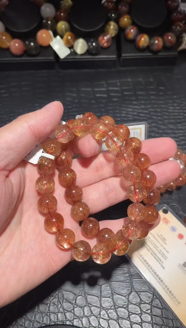 【闪购商品】水晶手链未镶嵌单圈发晶A11（多样性发其一）