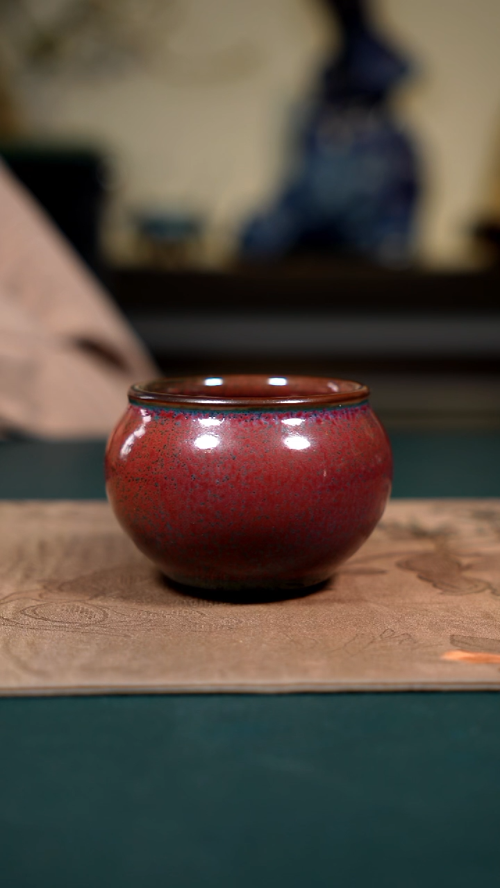 钧瓷原产地茶器摆件9