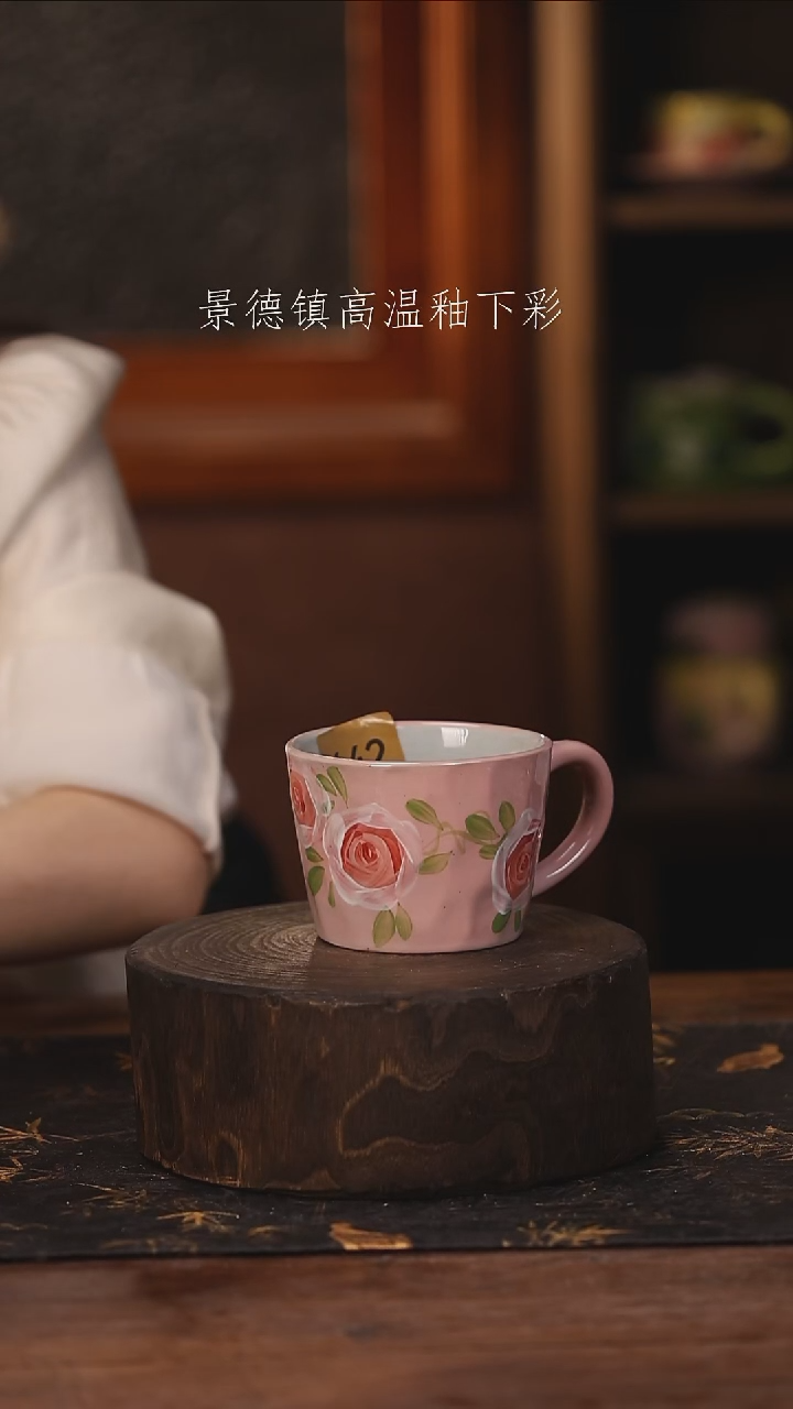 陶瓷景德镇高温釉下手绘陶瓷@L642@