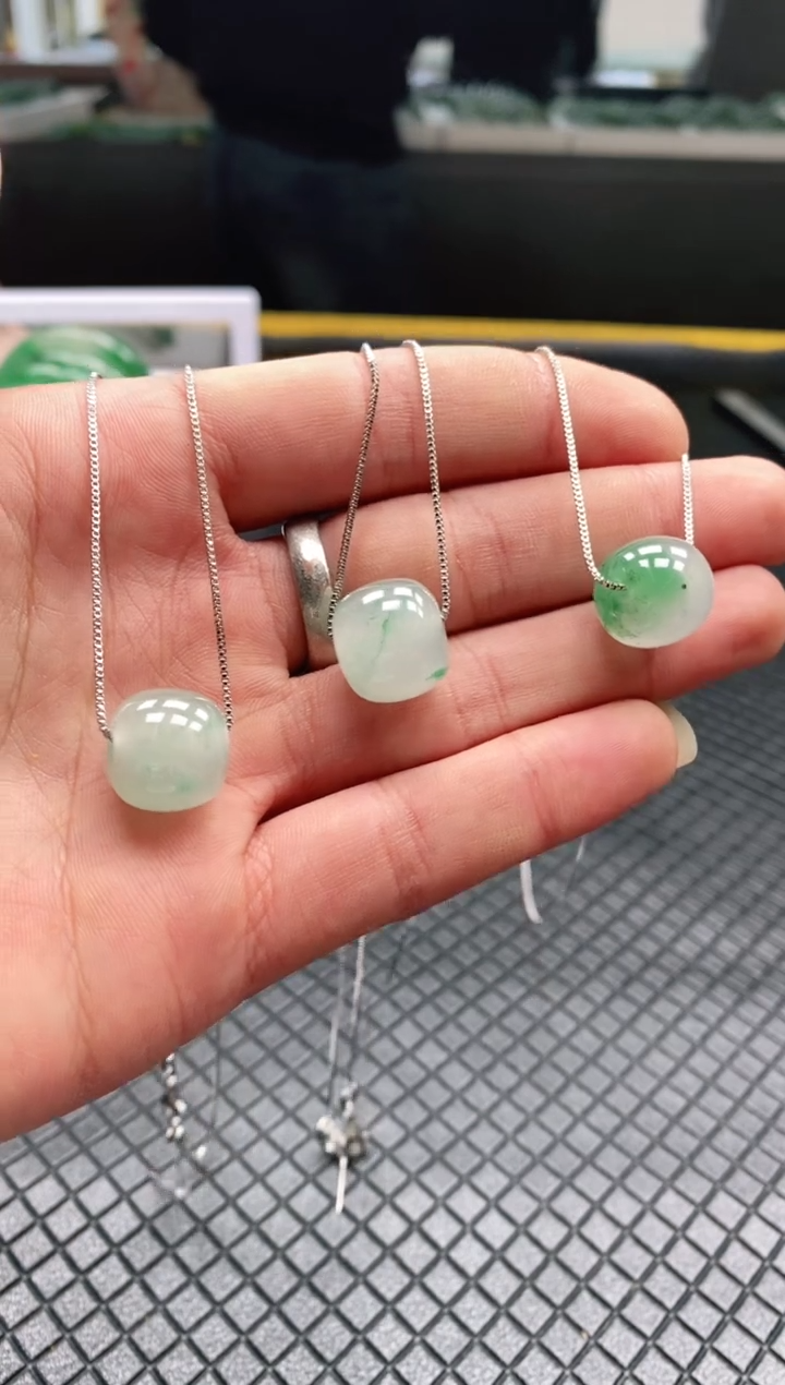 【闪购商品】石英质玉吊坠未镶嵌1-冰飘花天然非洲翠·-吊坠·