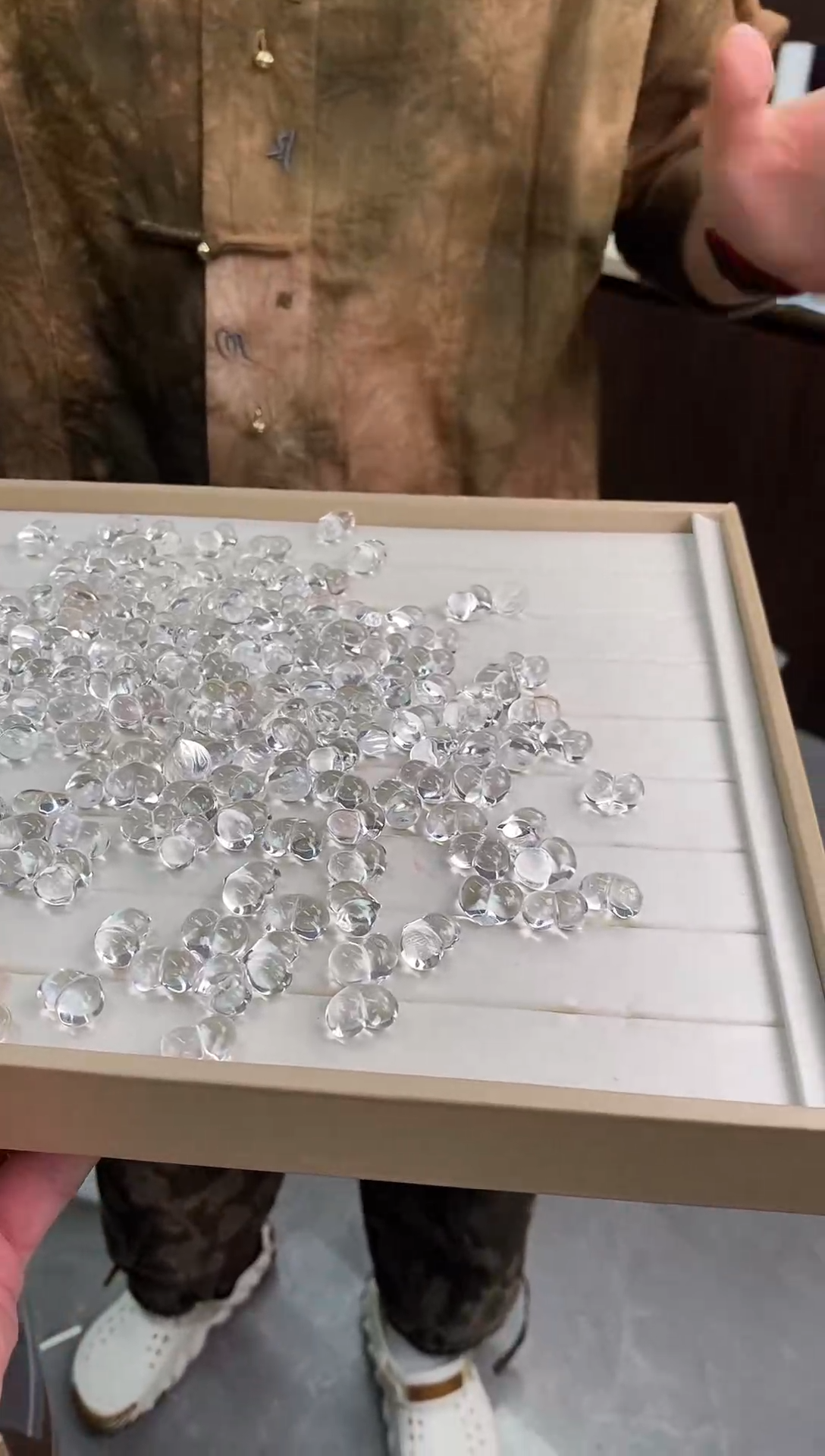 未镶嵌珠宝半成品水晶010水晶爱心