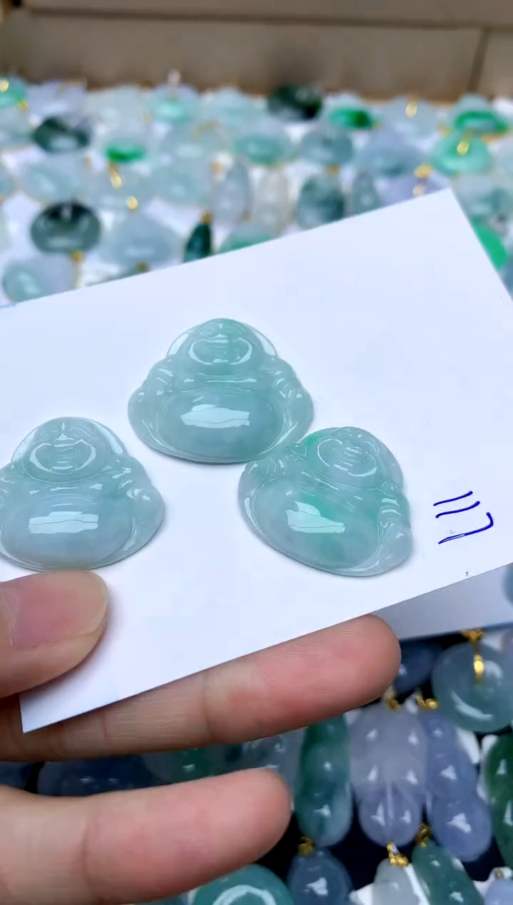 【闪购商品】翡翠颈饰未镶嵌 天然A货翡翠（多样性发其一）