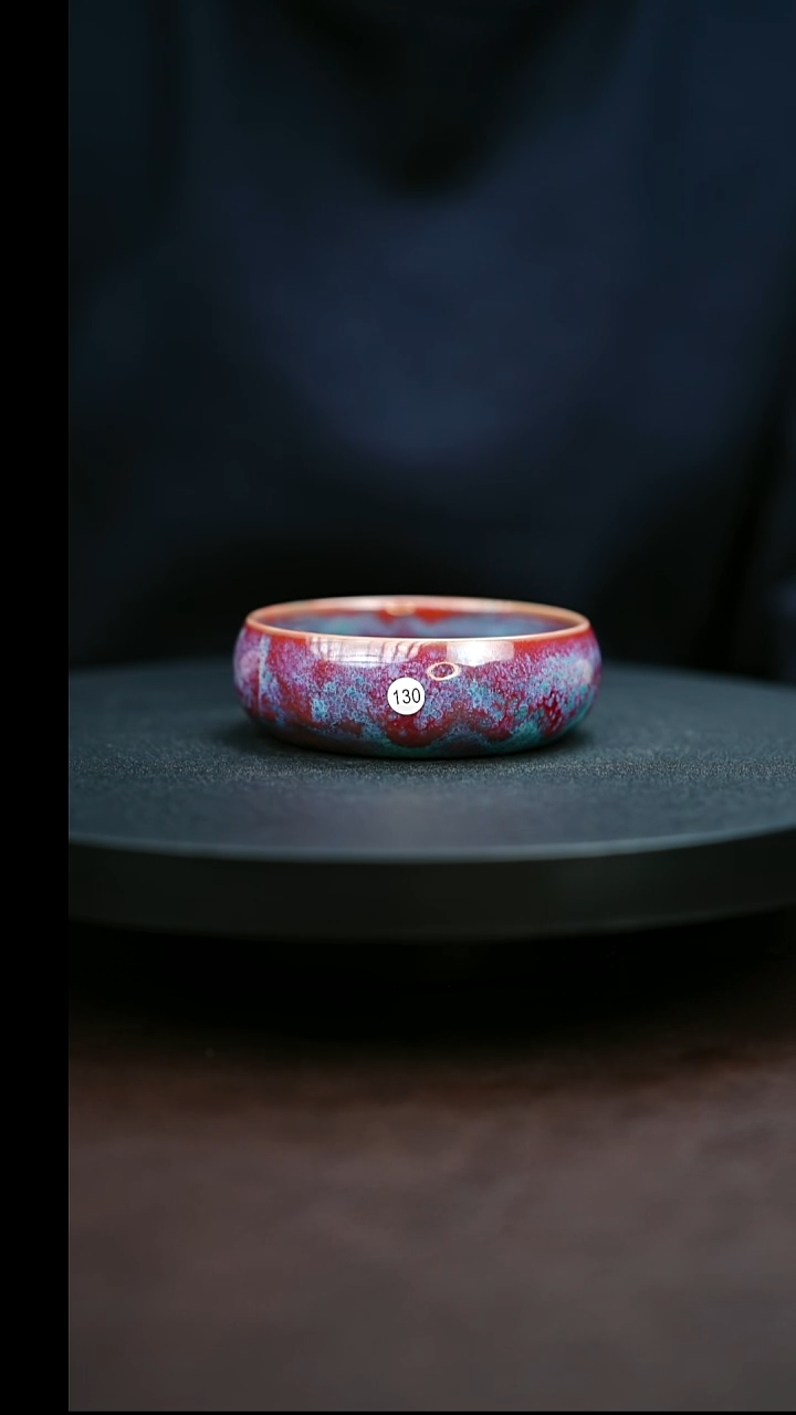 130#原矿钧瓷炉钧釉普洱杯