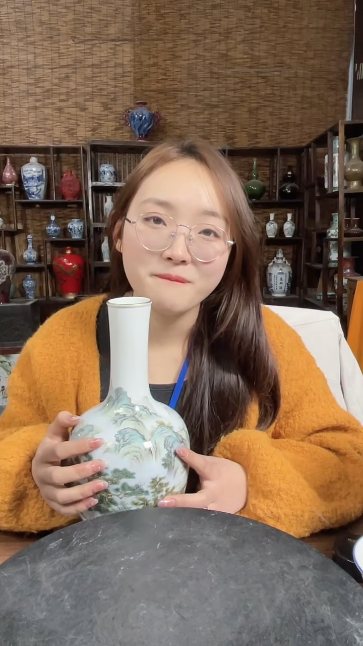 陶博纳文化严选瓷器粉彩重工瓶