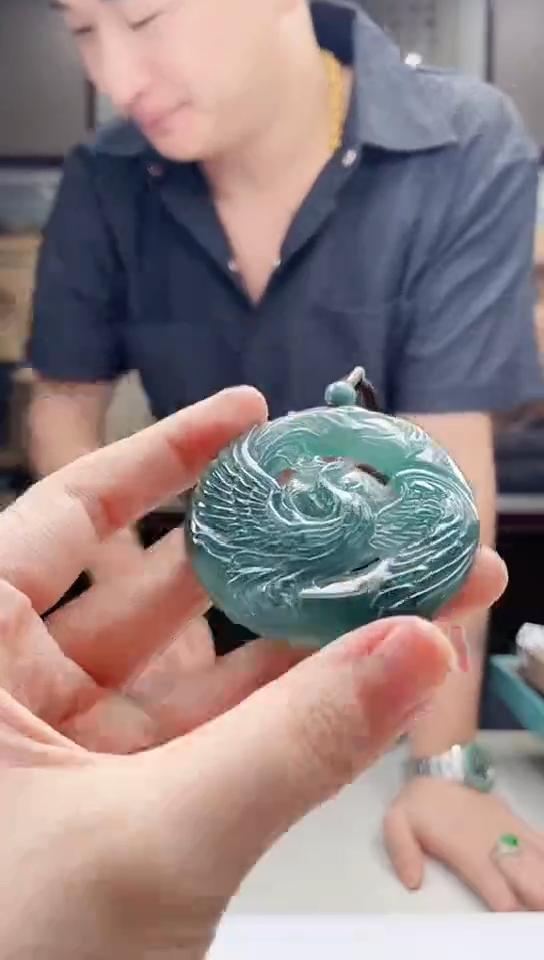 翡翠未镶嵌吊坠(不含链)多样性发其一317