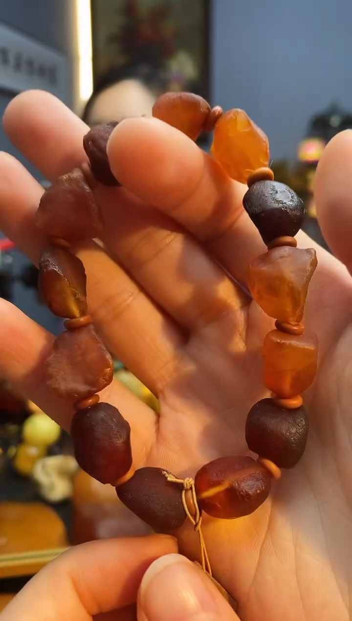 手链琥珀未镶嵌手串