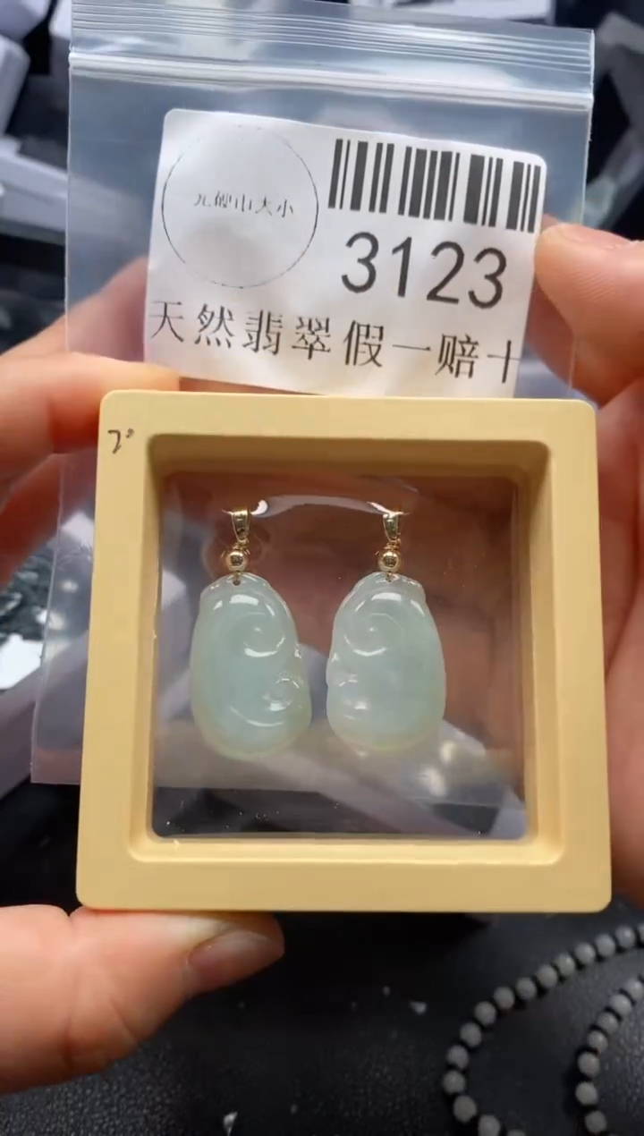 翡翠未镶嵌吊坠(不含链)3123