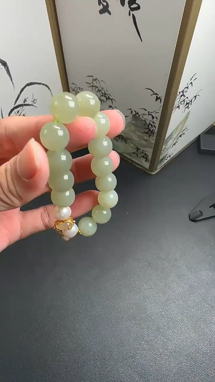 未镶嵌手串和田玉DSD0827015多样性发一