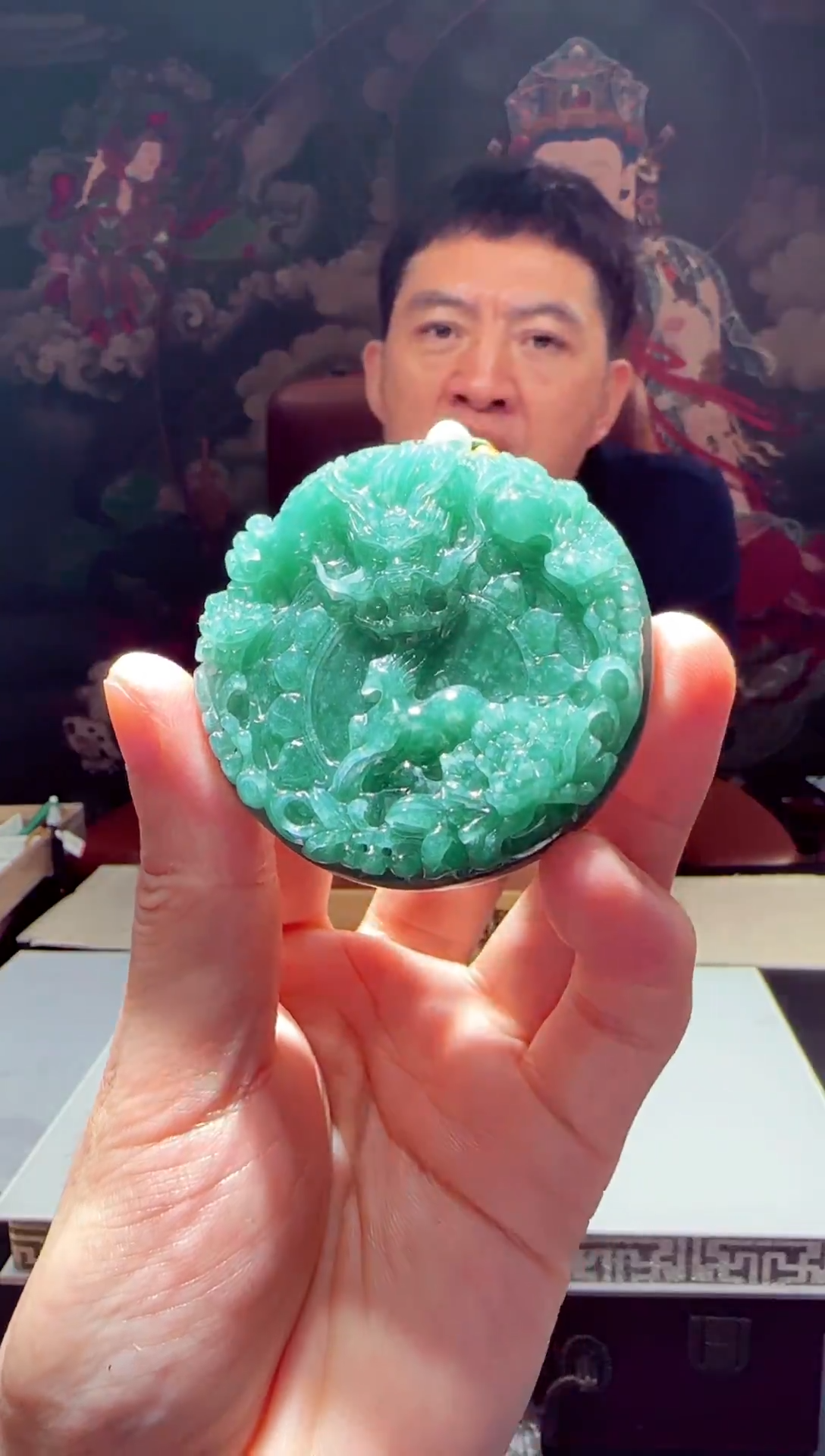 定制翡翠未镶嵌J-@@QJSX080233