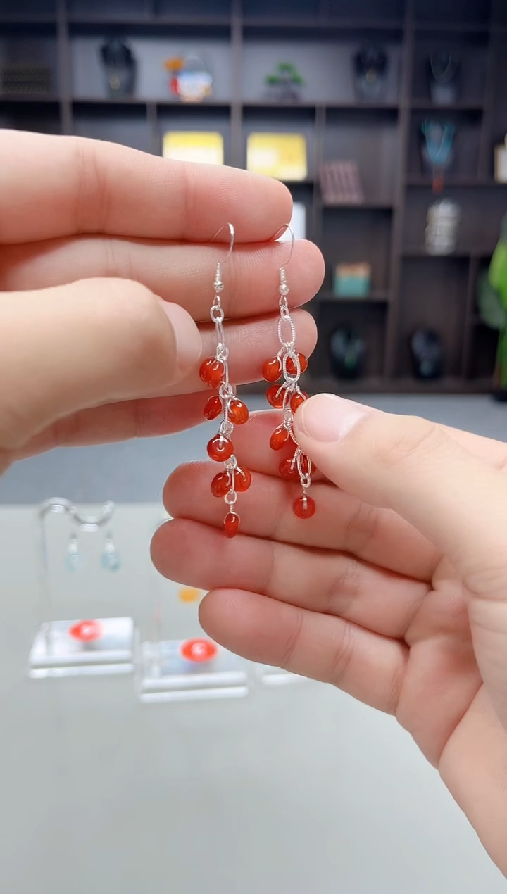 未镶嵌耳饰玛瑙/玉髓323000