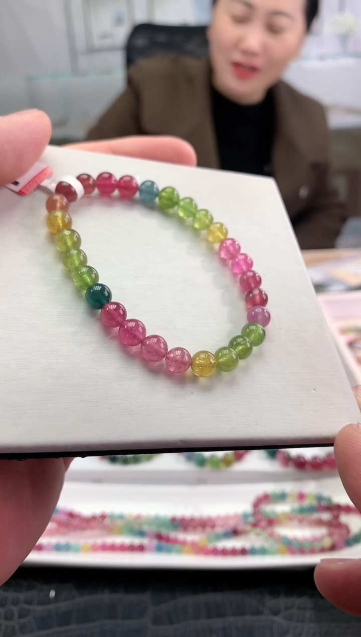【闪购商品】碧玺手串未镶嵌多样性发一条