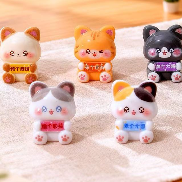 【许愿＋对碰＋清台】举牌招财猫摆件潮玩动漫手办