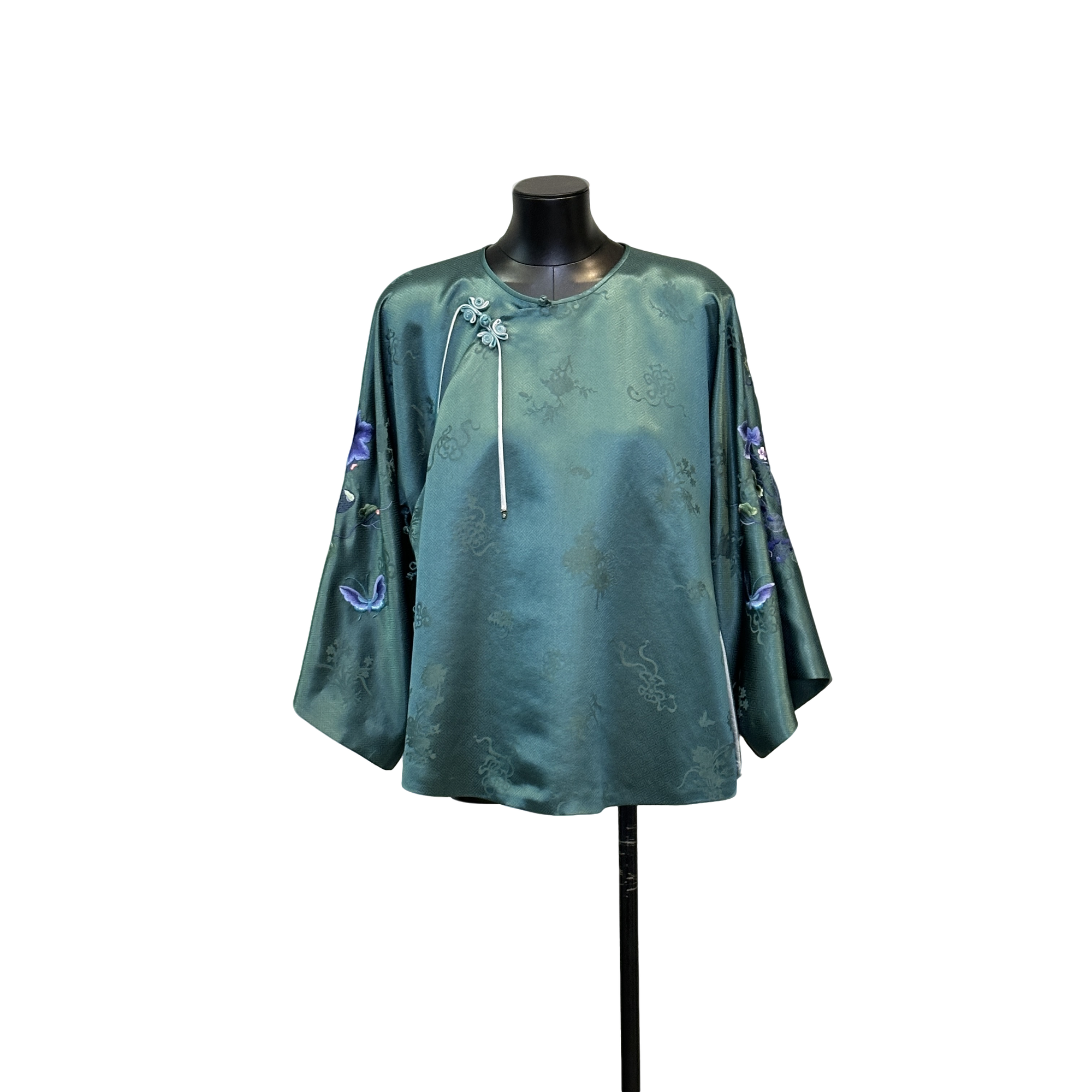 福禄双蝶春季新款国风新中式重磅大漆刺绣外套上衣A6002