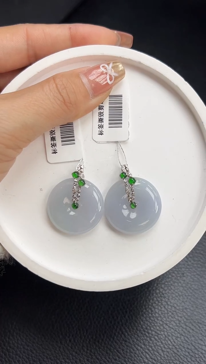 【闪购商品】翡翠颈饰18K金镶嵌YM993-1 平安扣多样性发一