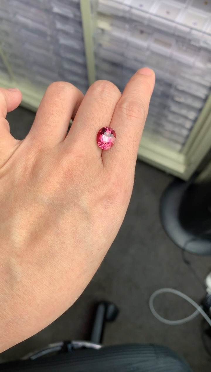 【闪购商品】碧玺裸石未镶嵌3.8ct粉碧玺