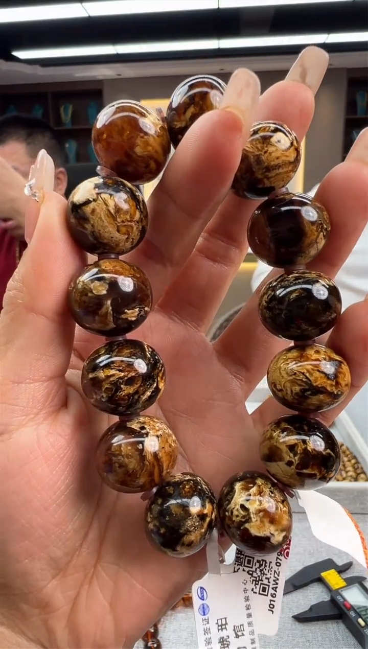 【闪购商品】琥珀手链未镶嵌79秒拍号