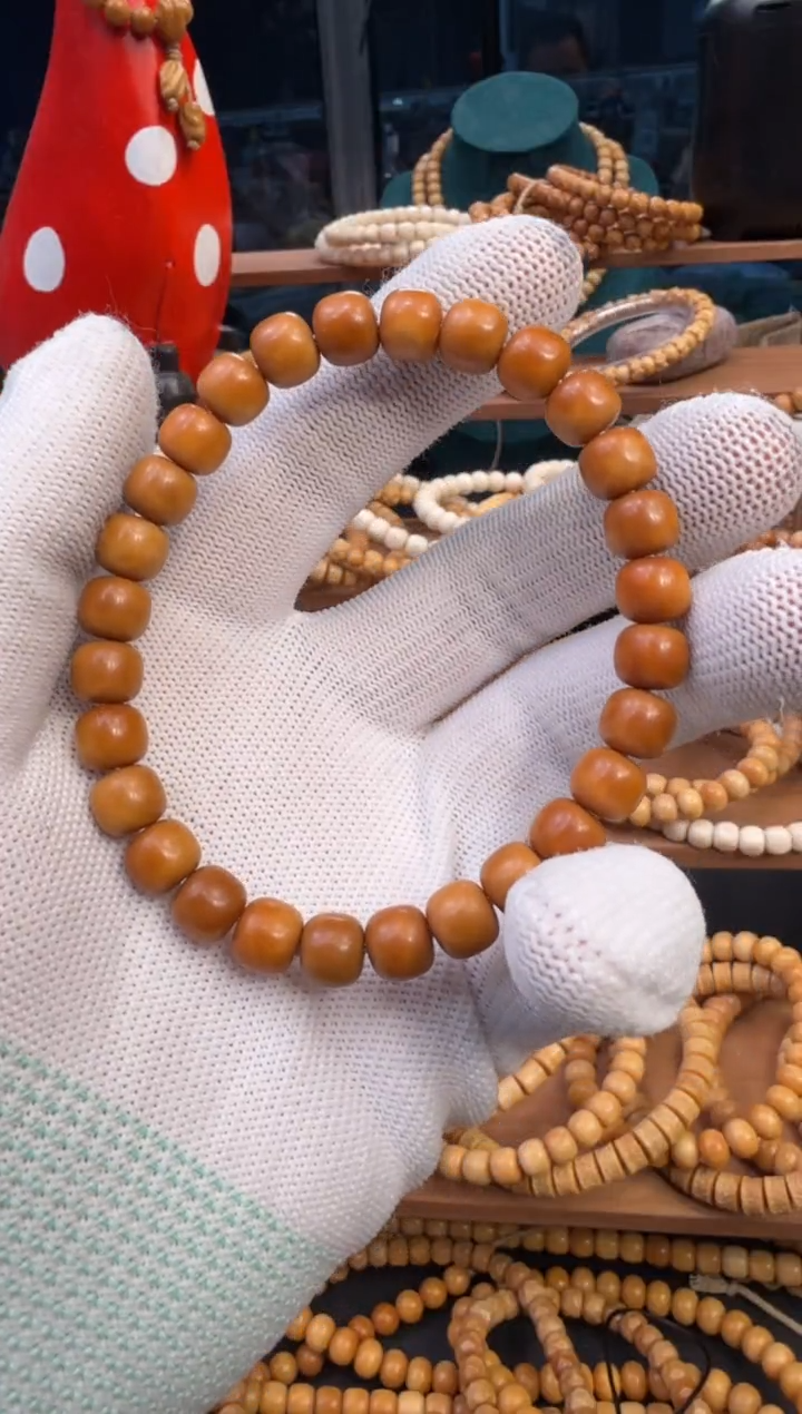 【闪购商品】菩提根/象牙果手串龙脊菩提单圈老型卡9*8有钥匙孔