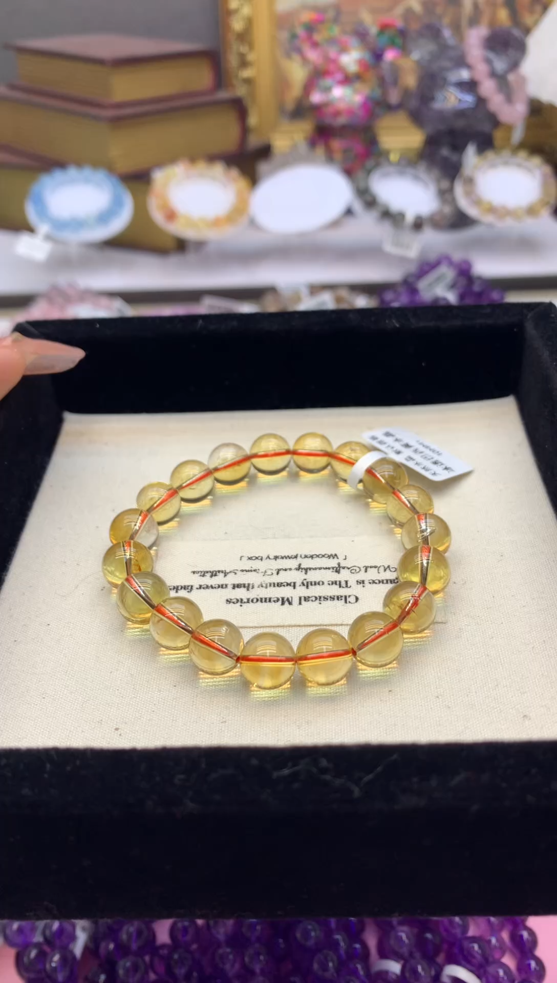 【闪购商品】水晶手串未镶嵌10+冰透巴西黄水晶