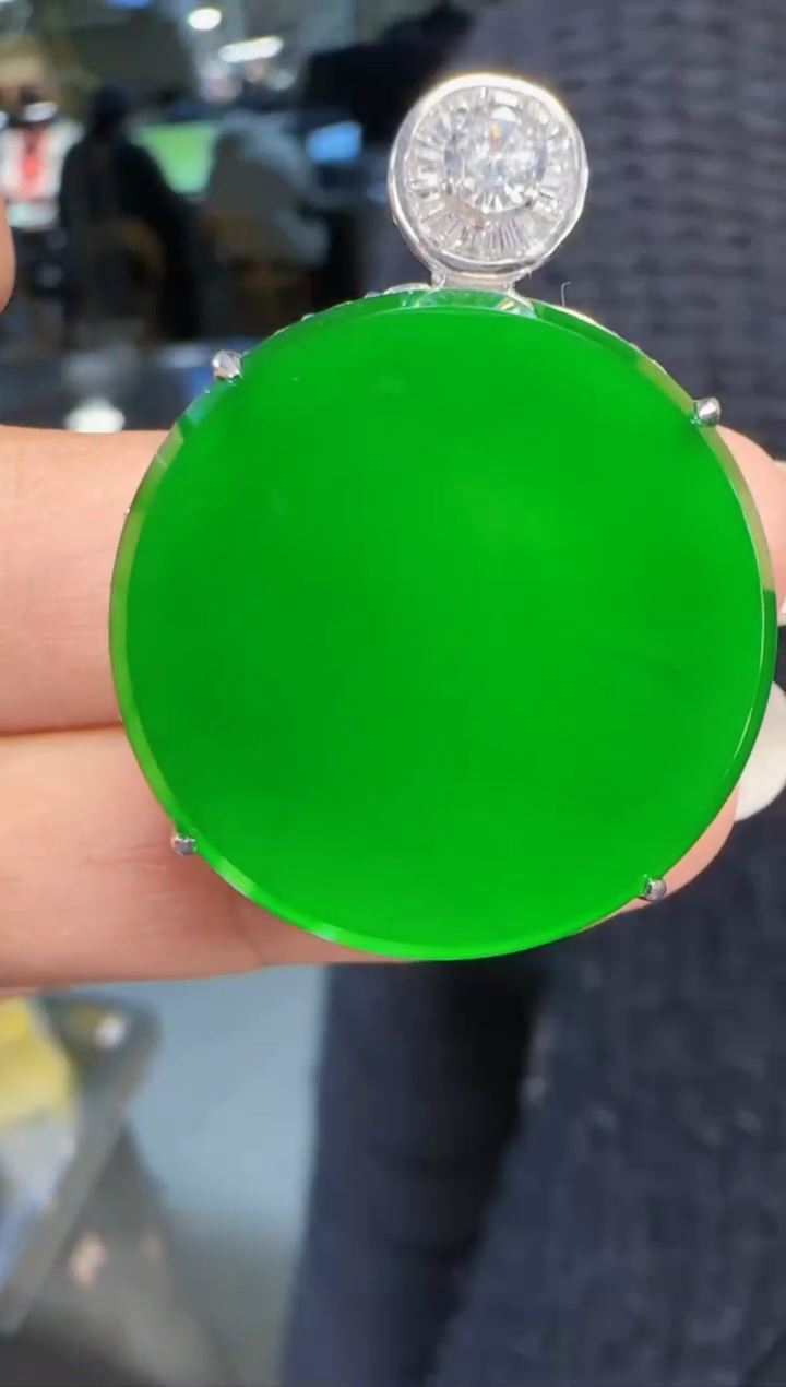 未镶嵌定制翡翠翡翠吊坠118