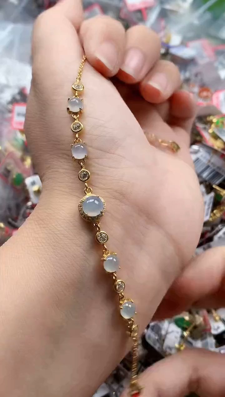 银S925镶嵌戒指翡翠天然A货缅甸翡翠