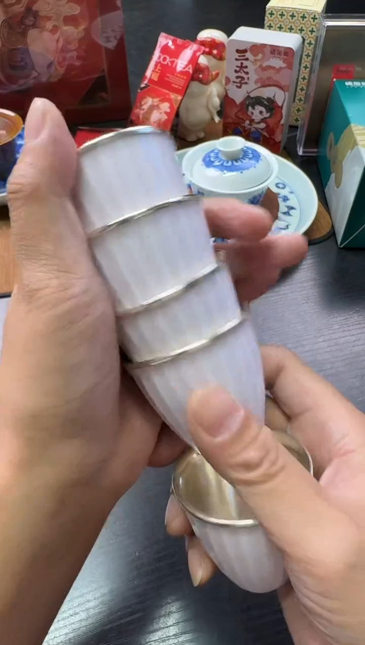 *邢*征瓷包银粉杯