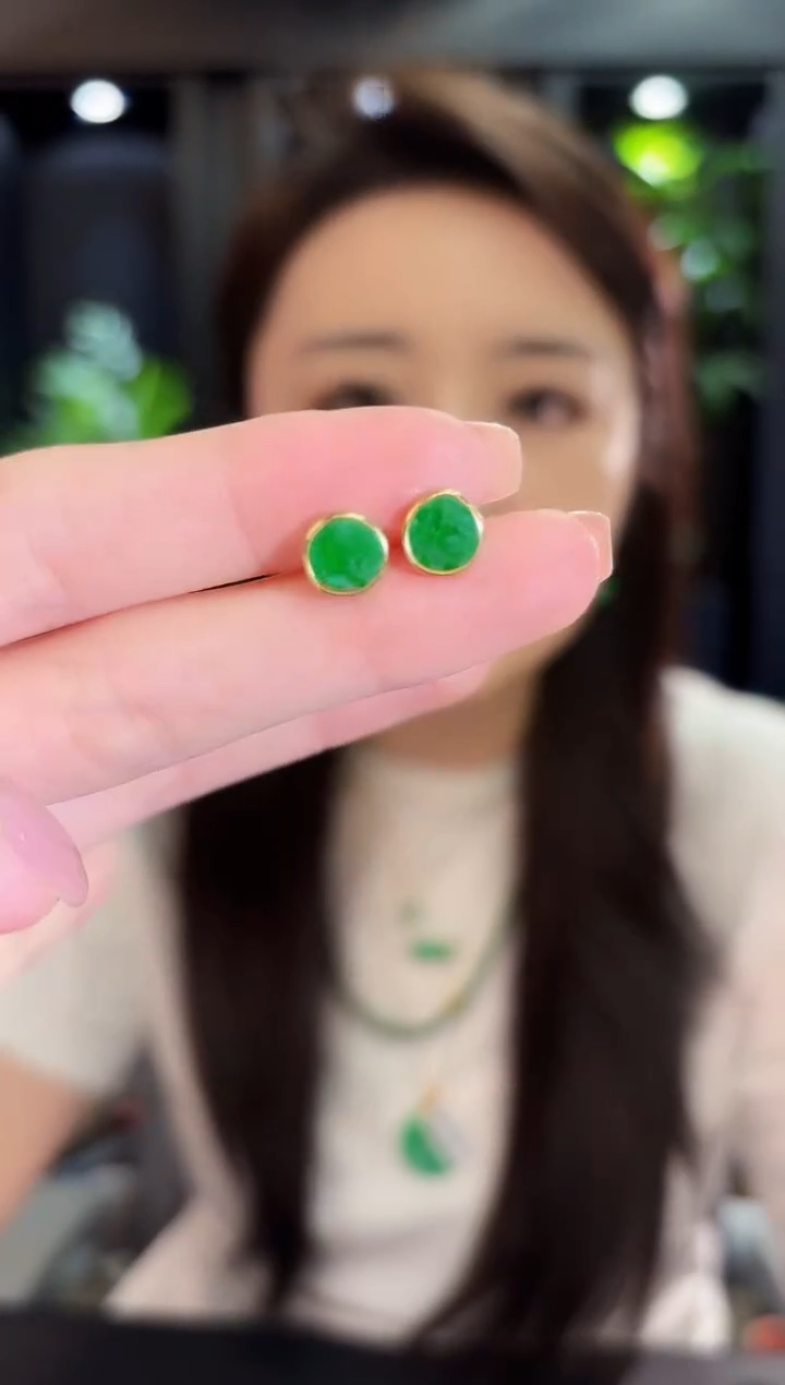 未镶嵌翡翠耳饰缅甸A货/多样性发货/一件