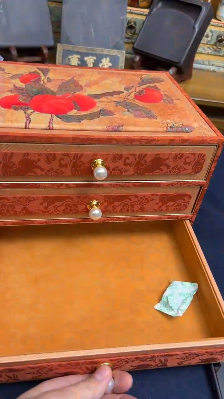 【闪购商品】书法24号 柿柿如意首饰盒