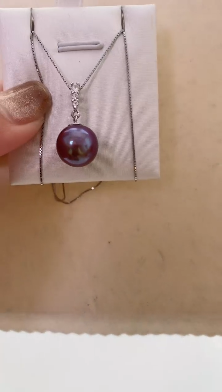 【闪购商品】淡水珍珠LL银S925镶嵌珍珠吊坠@@c1215