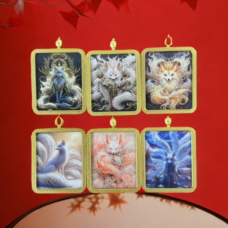 【小狐古风】尼泊尔招桃花姻缘手绘描金工艺藏族黑财神唐卡不动明王