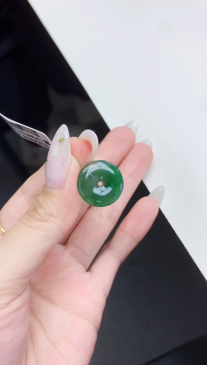 定制翡翠未镶嵌001ee-毛货平安扣68