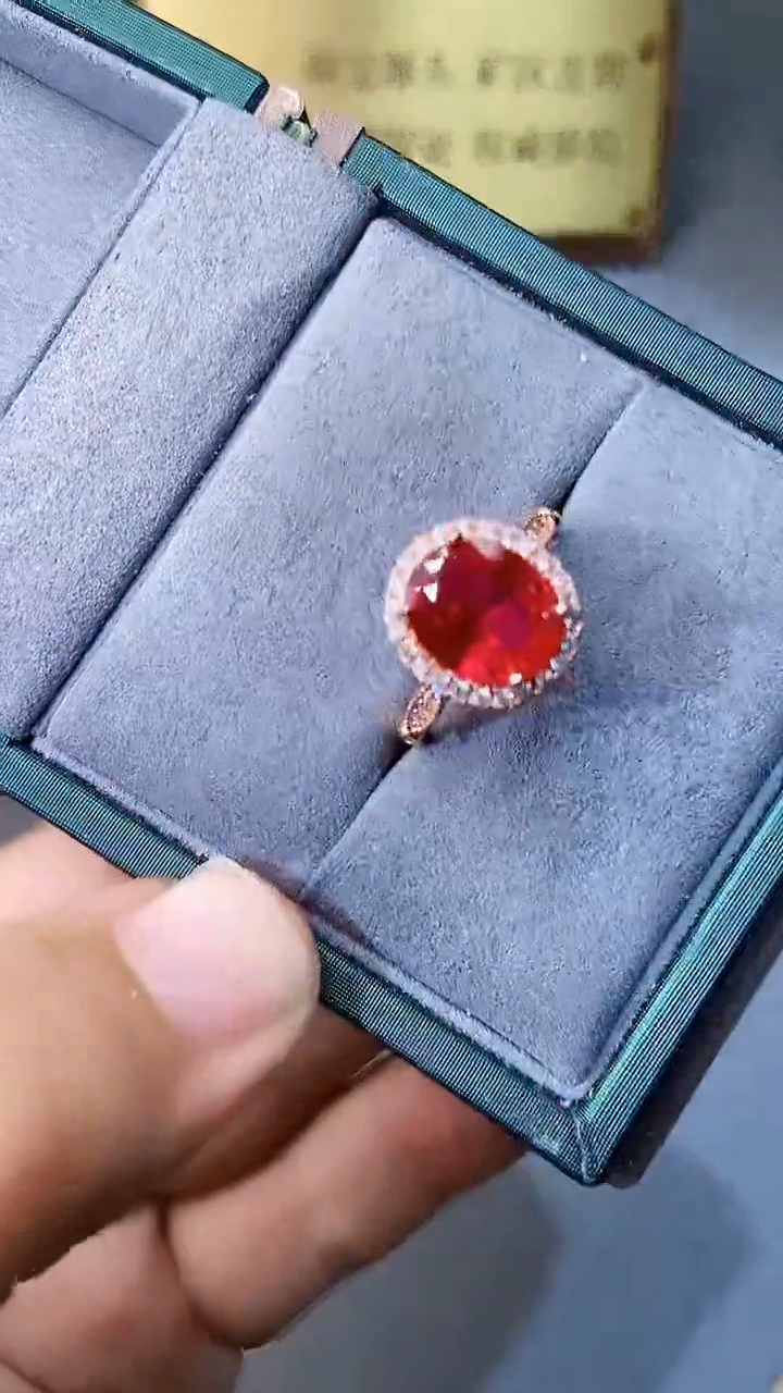 【闪购商品】红宝石戒指银S925镶嵌354