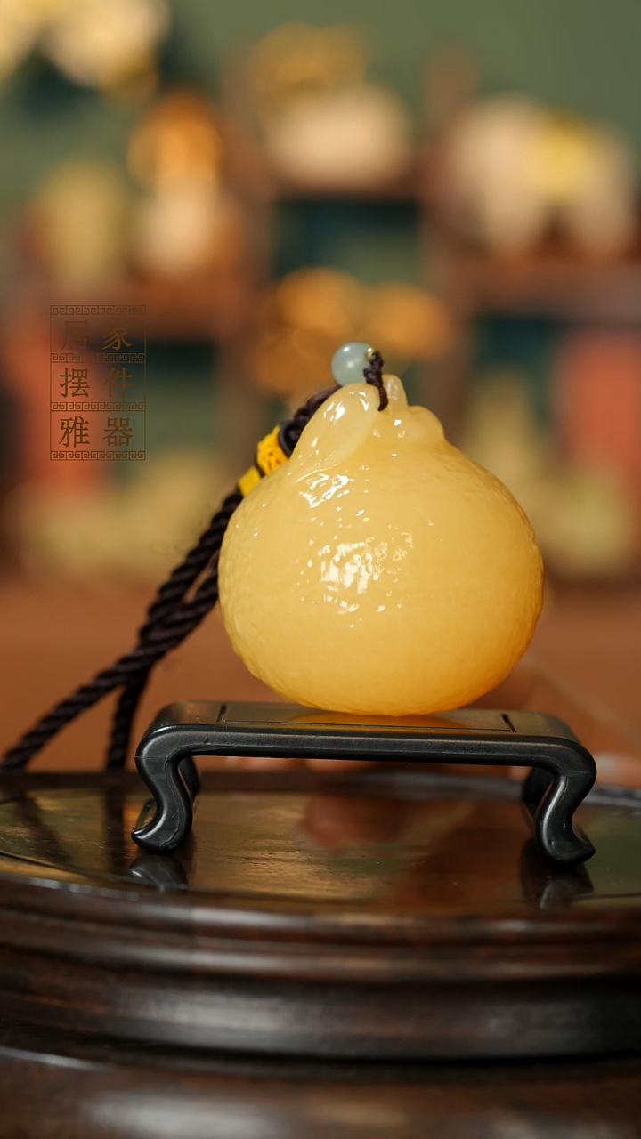 玉《大吉大利 大柑橘》摆件