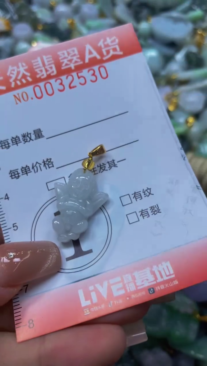 翡翠未镶嵌颈饰闪购0032530