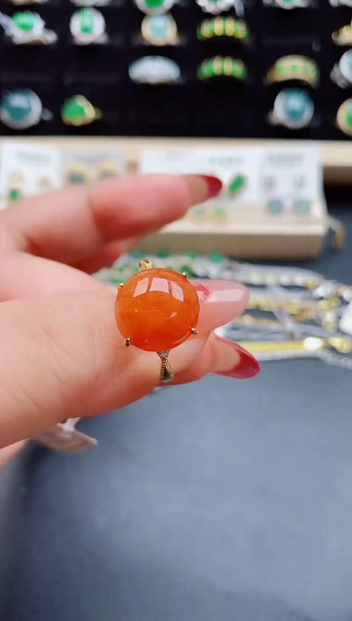 【闪购商品】翡翠戒指银S925镶嵌321231