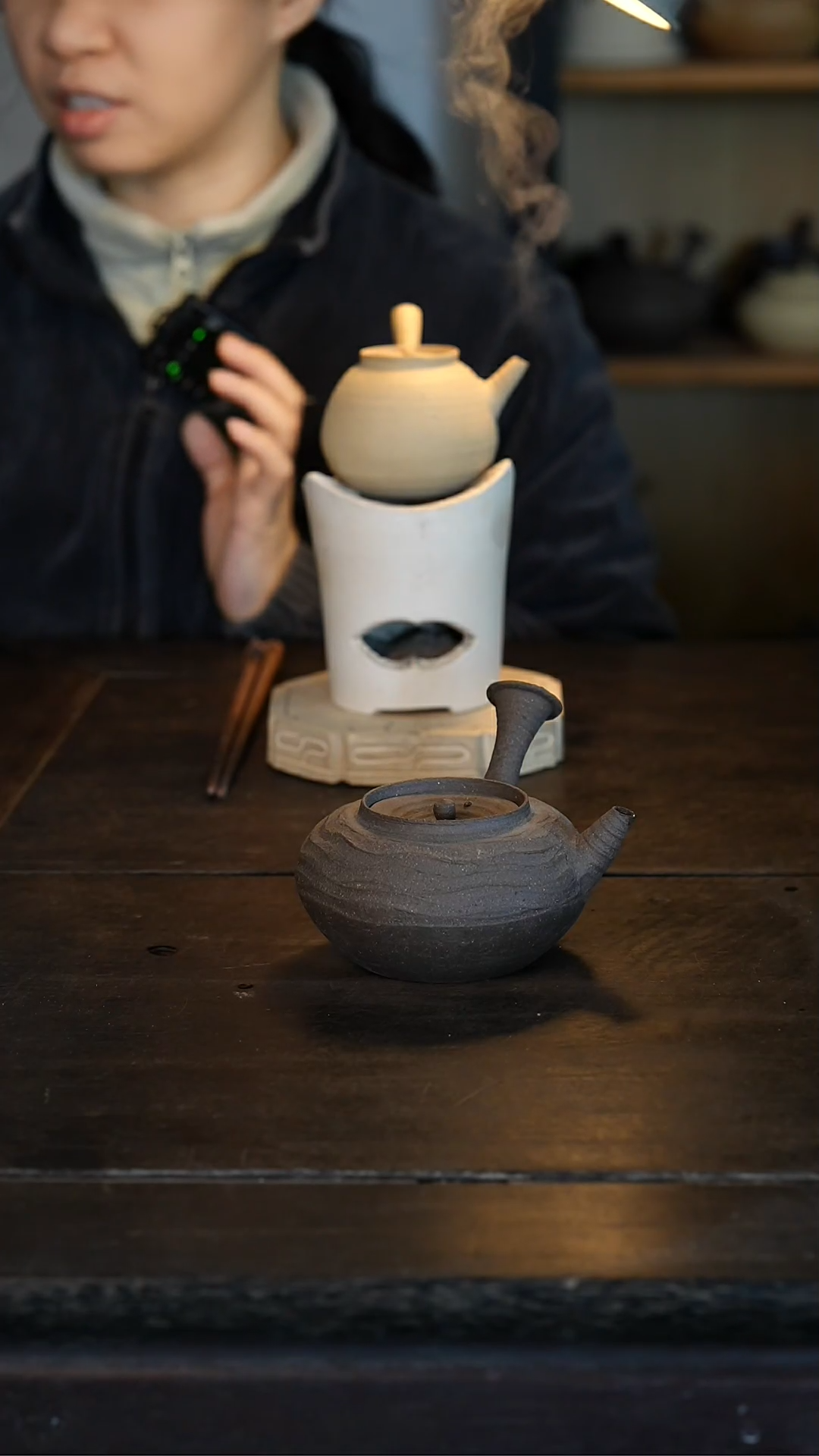 【闪购商品】紫砂（水波纹）侧把 约350cc