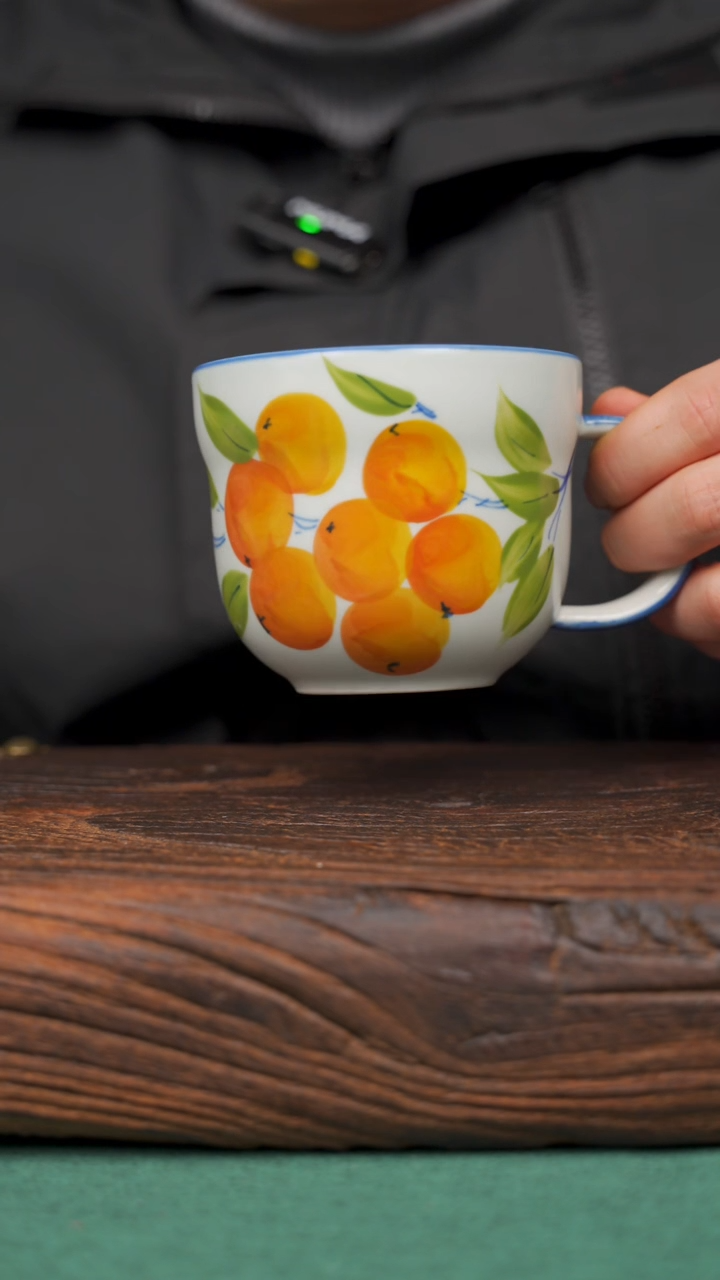 【闪购商品】瓷片78寻一缕瓷香杯釉下手工手绘瓷器