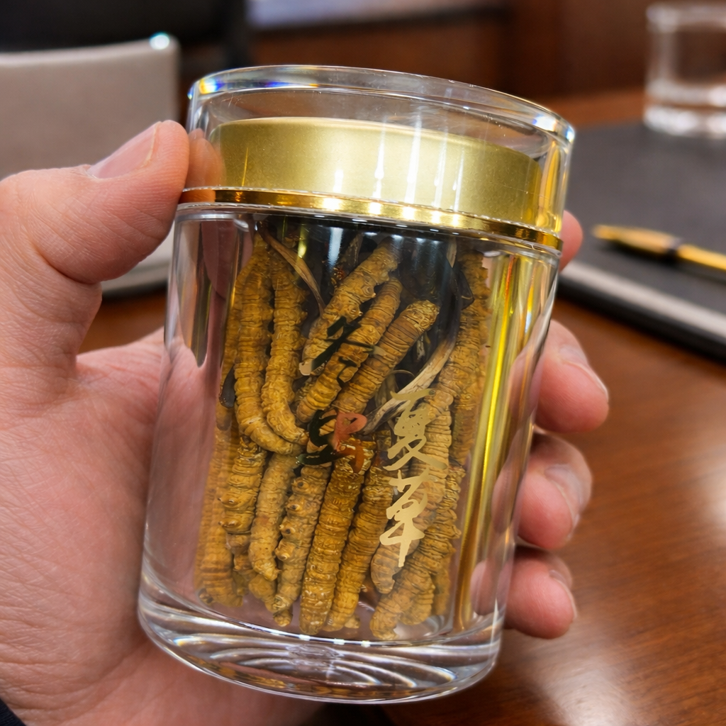 冬虫夏草干货 实拍展示 断草