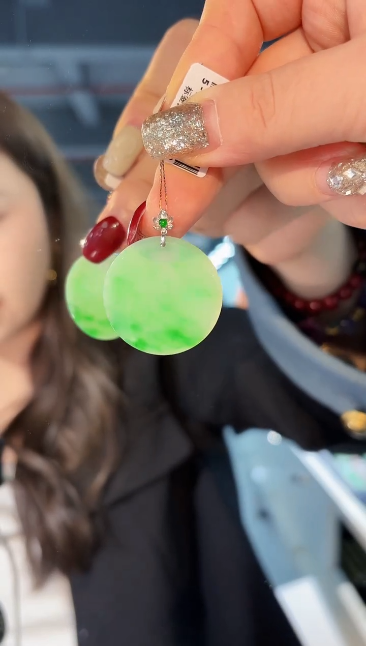 【闪购商品】翡翠颈饰18K金镶嵌缅料A货/支持复检/一件