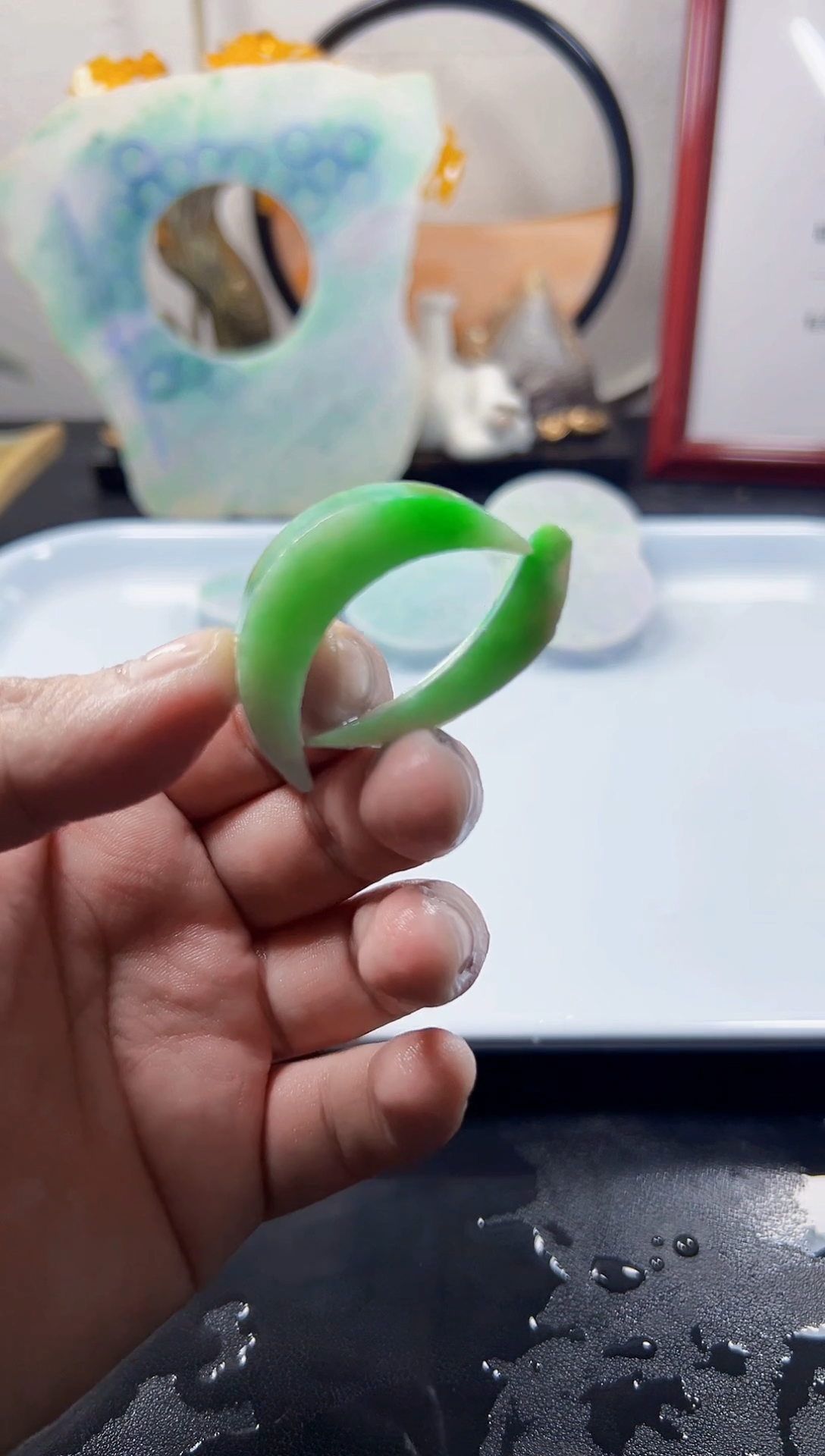 颈饰未镶嵌翡翠天然缅甸A货翡翠