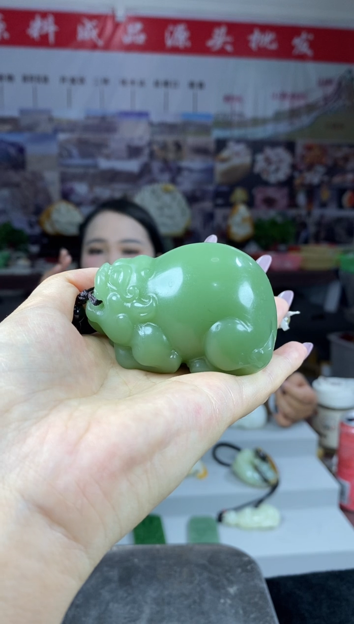 天然玉石未镶嵌貔貅