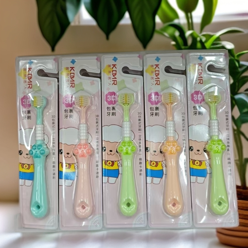 【到手3支】儿童三面刷   款式随机