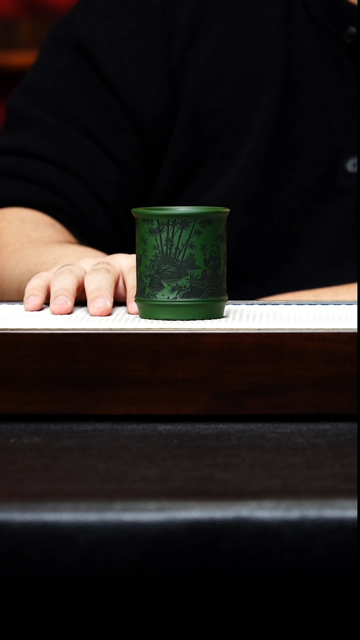 茶壶紫砂主人杯 绿泥