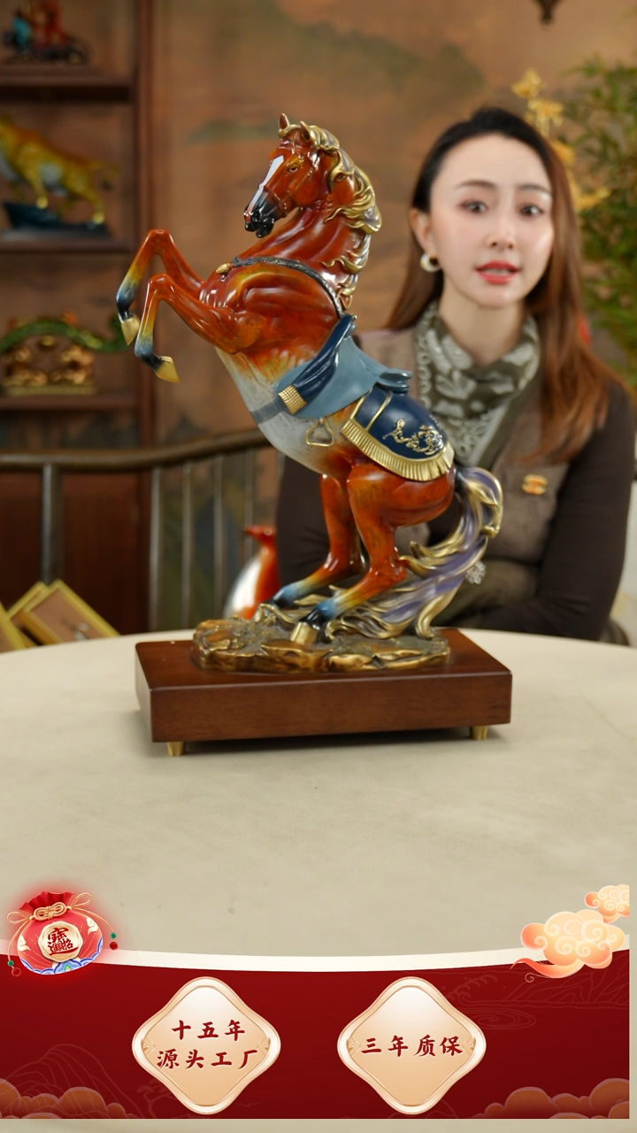 铜黄铜材质赤兔马