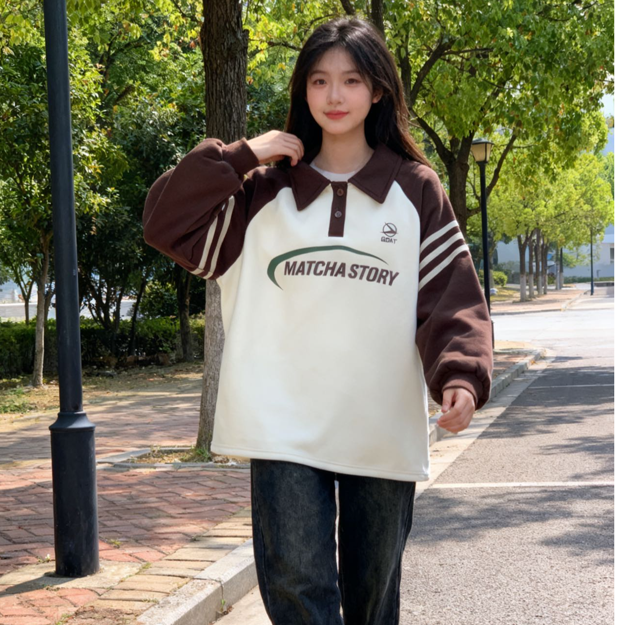 9636819高端专享秋冬款青少年加绒卫衣咖色（靠谱）